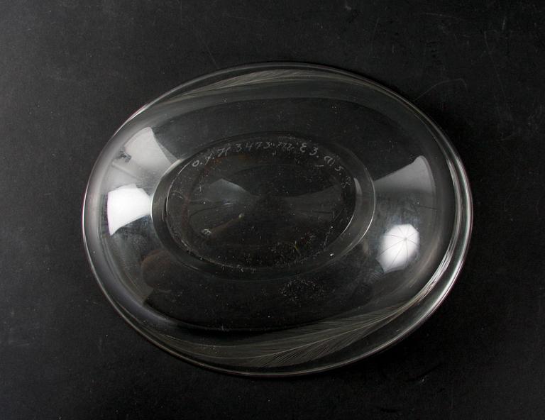 SKÅL, glas, E Hald, Orrefos 1973.