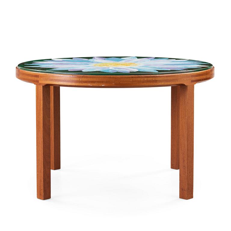 P TÖRNEMAN & HI-GRUPPEN, a mahogany and enamel table, Sweden 1971.