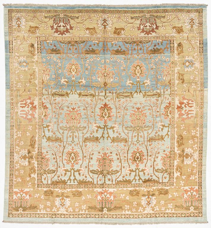 Matta, persisk, Sultanabad / Arts and Crafts mönster, 433 x 405 cm.