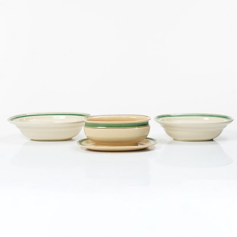 Wilhelm Kåge, An extensive "Bandarillo" dinner service, 86 pcs, Gustavsberg, in production 1933-1952.