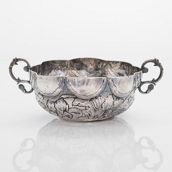 A silver brandy bowl, Porto, Portugal 18th century.