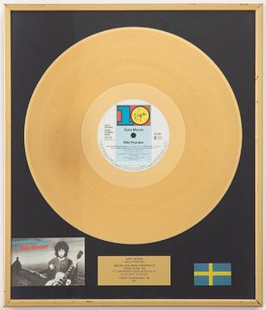 Gold disc, "Gary Moore - Wild Frontier", Virgin Scandinavia, 1987.