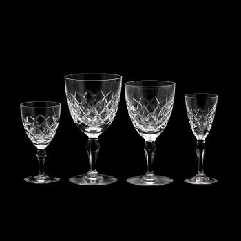GLASSERVIS, 29 delar, "Karolina", Gunnar Cyrén, Orrefors.