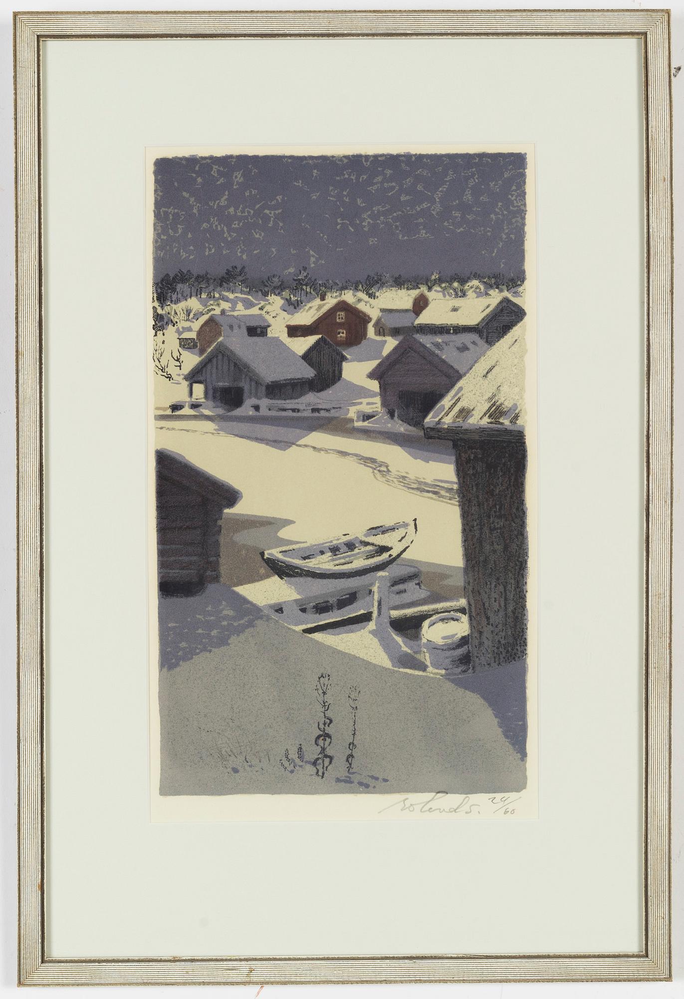 Roland Svensson, färglitografi, signerad och numrerad 24/60.