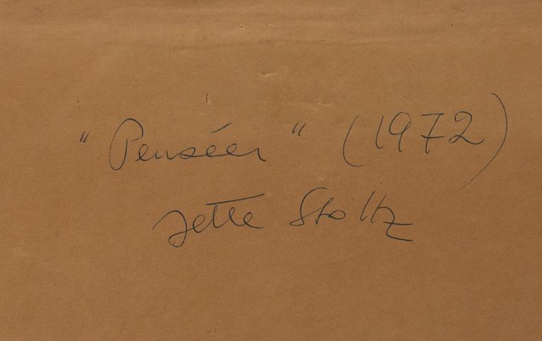 JETTE STOLTZ, olja på duk, signerad och a tergo daterad 1972.