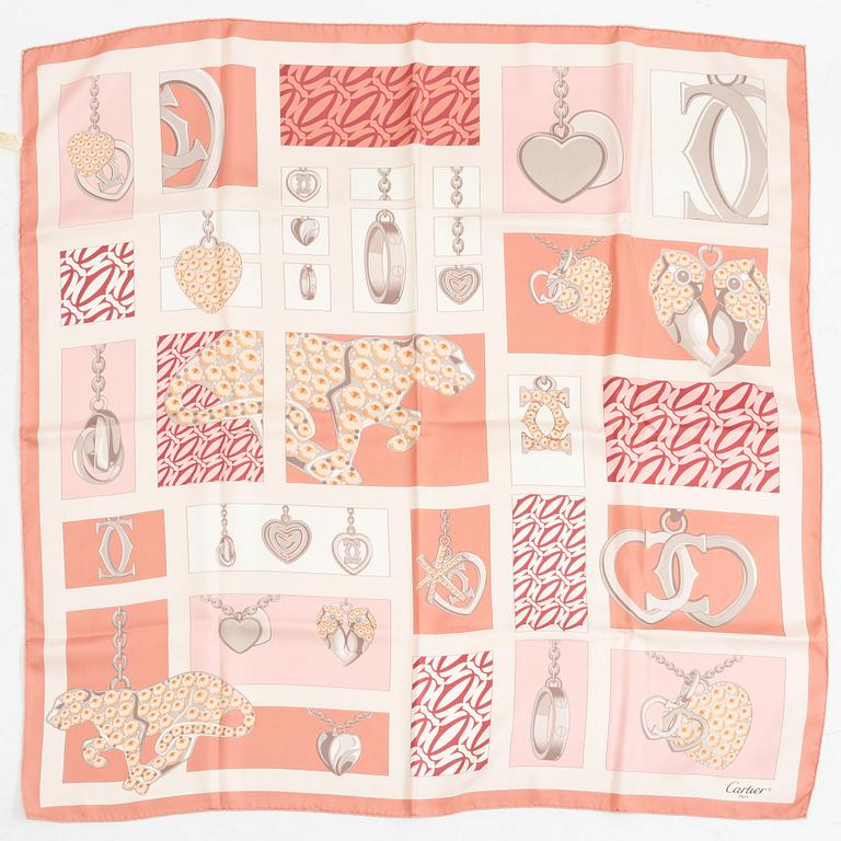 Cartier, scarf.