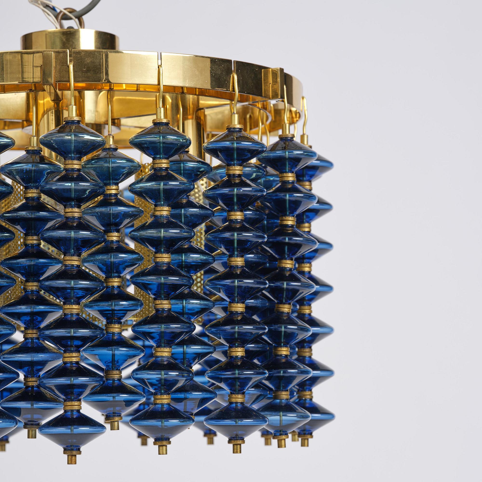 Hans-Agne Jakobsson, an "Estrella" ceiling lamp model T 580, Hans-Agne Jakobsson AB, Markaryd, 1960s-70s.
