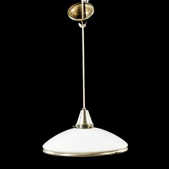 A 1930s ceiling lamp, the height of the shade is ca 23 cm.