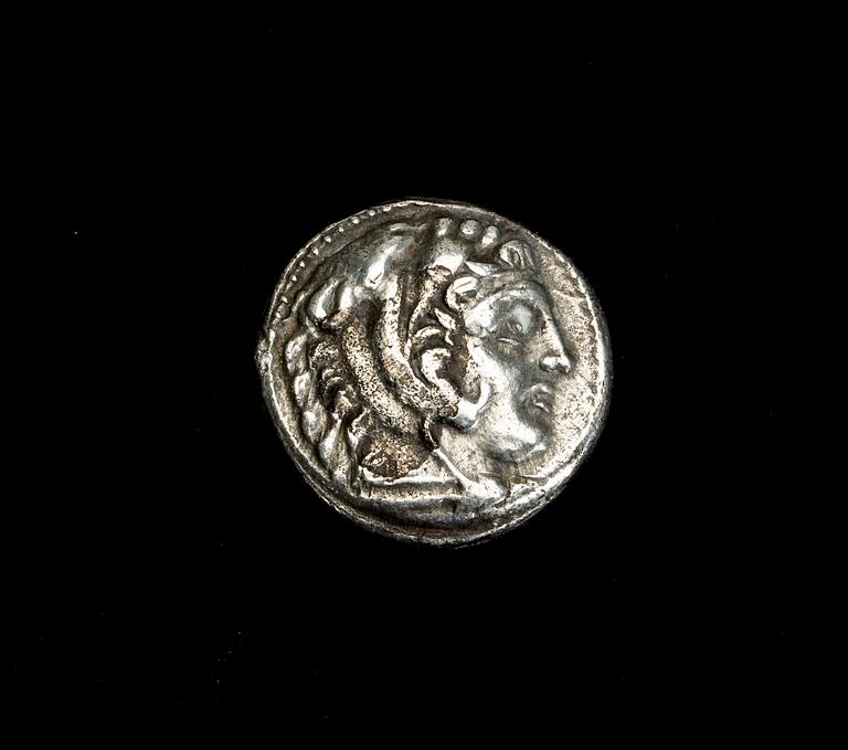 MYNT, silver. Alexander III (den Store). Grekland, ca 17 gram.