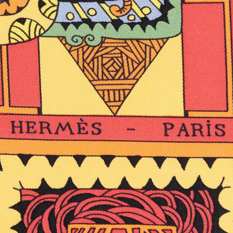 Hermès, scarf, "Astres et Soleils".