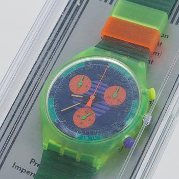 Swatch, Neo Wave, wristwatch, chronograph, 37,4 mm.