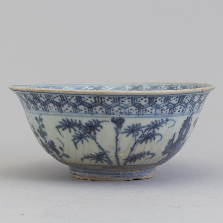 A Chinese ceramic bowl, Ming dynasty (1368-1644).