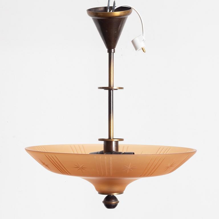 Cebe (Chr Bergh & Co), taklampa, modell "65332", Svalöv, 1930-tal.