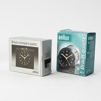 Dieter Rams & Dietrich Lubs, 8 table clocks, Braun.