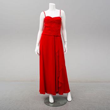 ESCADA, a silk evening gown, size 36.