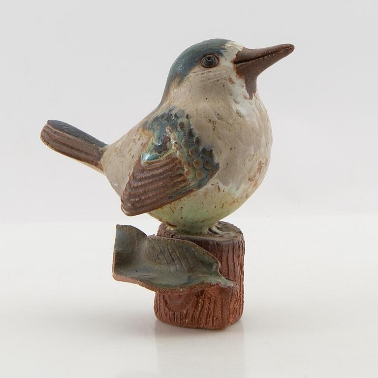 Tyra Lundgren, Sculpture Bird on Stump.