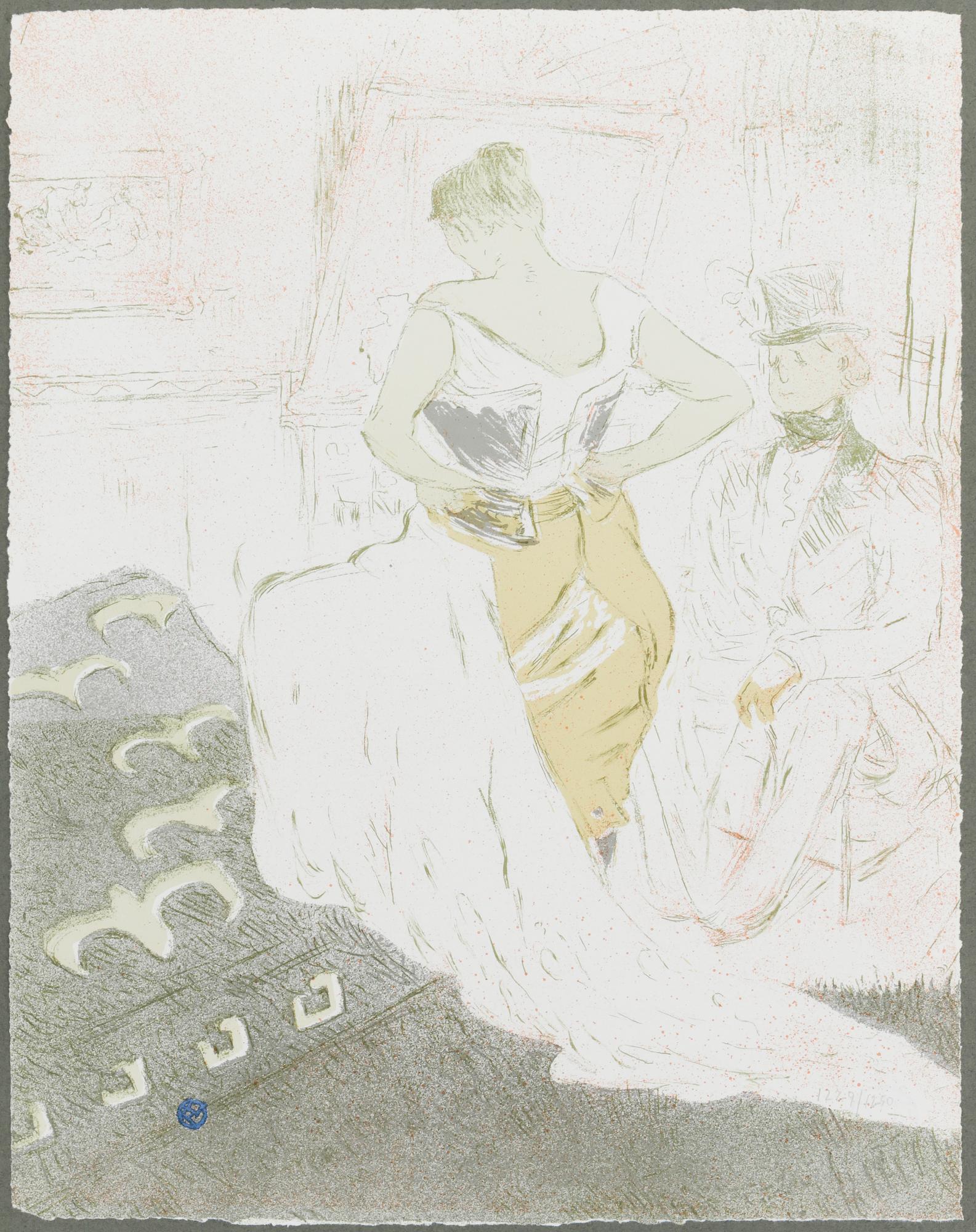 MAPP med färglitografier, 11 st, "Elles", efter Henri Toulouse-Lautrec, numrerad upplaga 1229/1250, London, 1969.