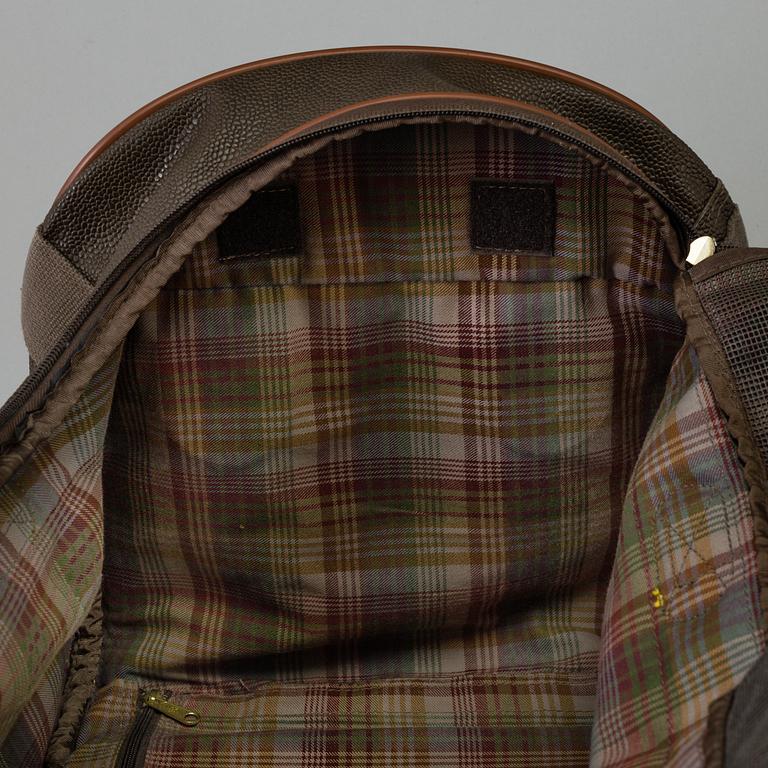 Mulberry Scotchgrain Wheeled Duffle Bag.