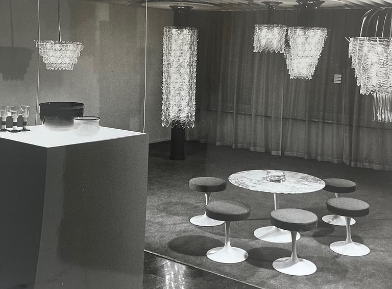 Gunnar Cyrén, ljuskrona, prototyp, Orrefors, 1960-tal.