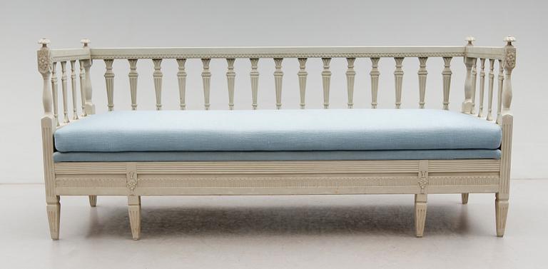 SOFFA, gustaviansk stil, 1800-tal.