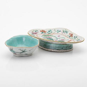 Parti porslin, 6 delar, Kina, 1800/1900-tal.