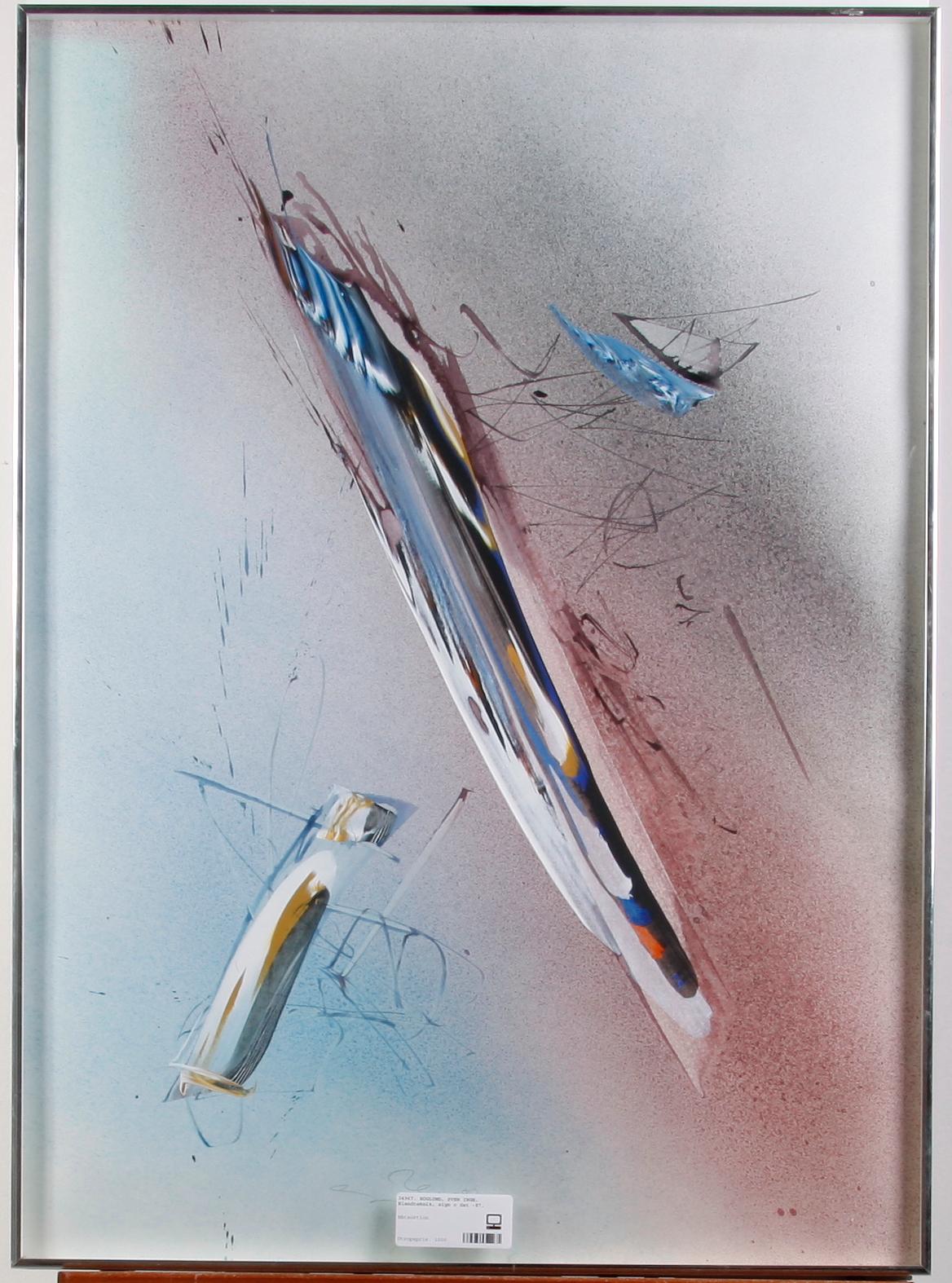 HÖGLUND, SVEN INGE. Blandteknik, sign o dat -87.