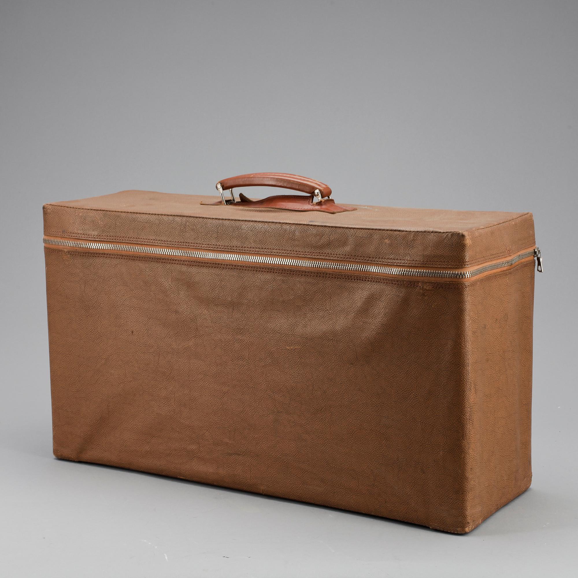 RESVÄSKA, för armbandsur, läder, Omega, 1900-talets mitt.