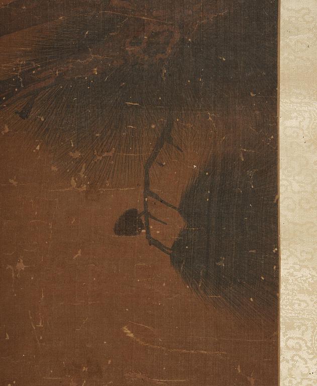 Okänd konstnär, rullmålning, färg och tusch på siden lagt på papper.