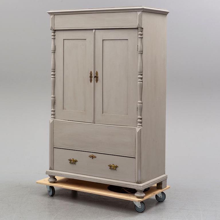 A painted cabinet, late 19th century.