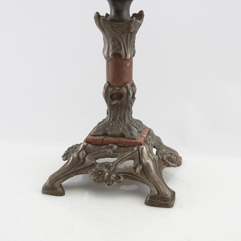 Table foot lamp, Art Nouveau, early 20th century.