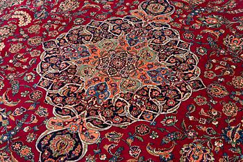 Matta, semiantik Keshan, ca 435 x 325 cm.