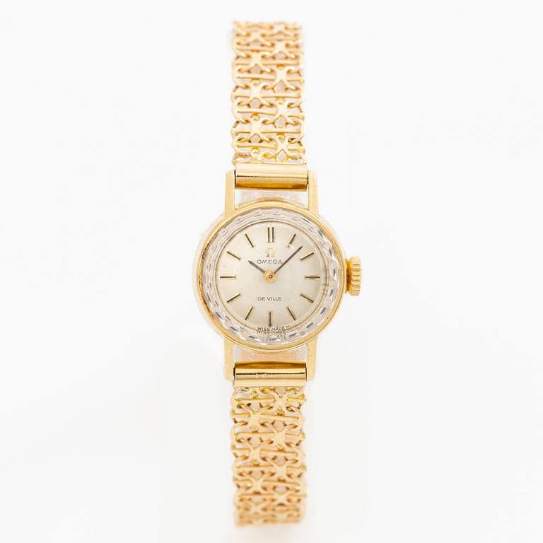 Omega, De Ville, wristwatch, 17 mm.