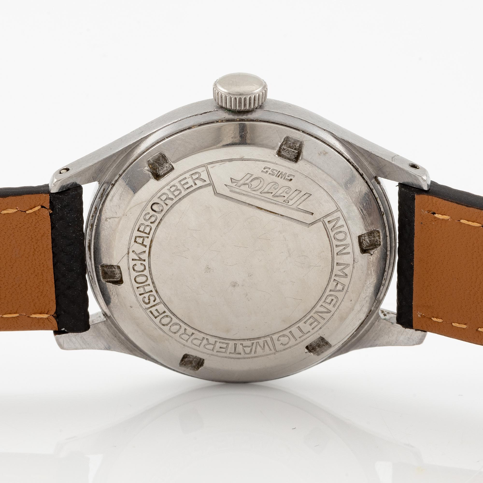 Tissot, Antimagnetique, "Pointer Date", armbandsur, 35 mm.