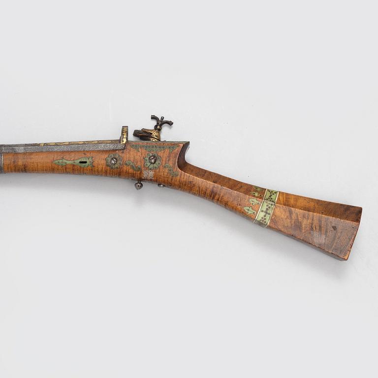 A Ottoman Miquelet rifle, end of the 18th Century.