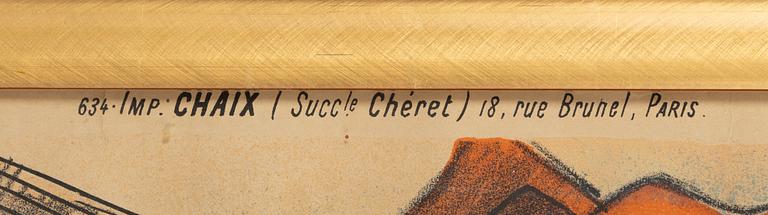 Jules Chéret, a lithographic poster, Chaix, Paris, France, circa 1895.