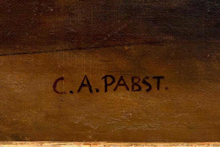 Camille Alfred Pabst, a signed oil on canvas.