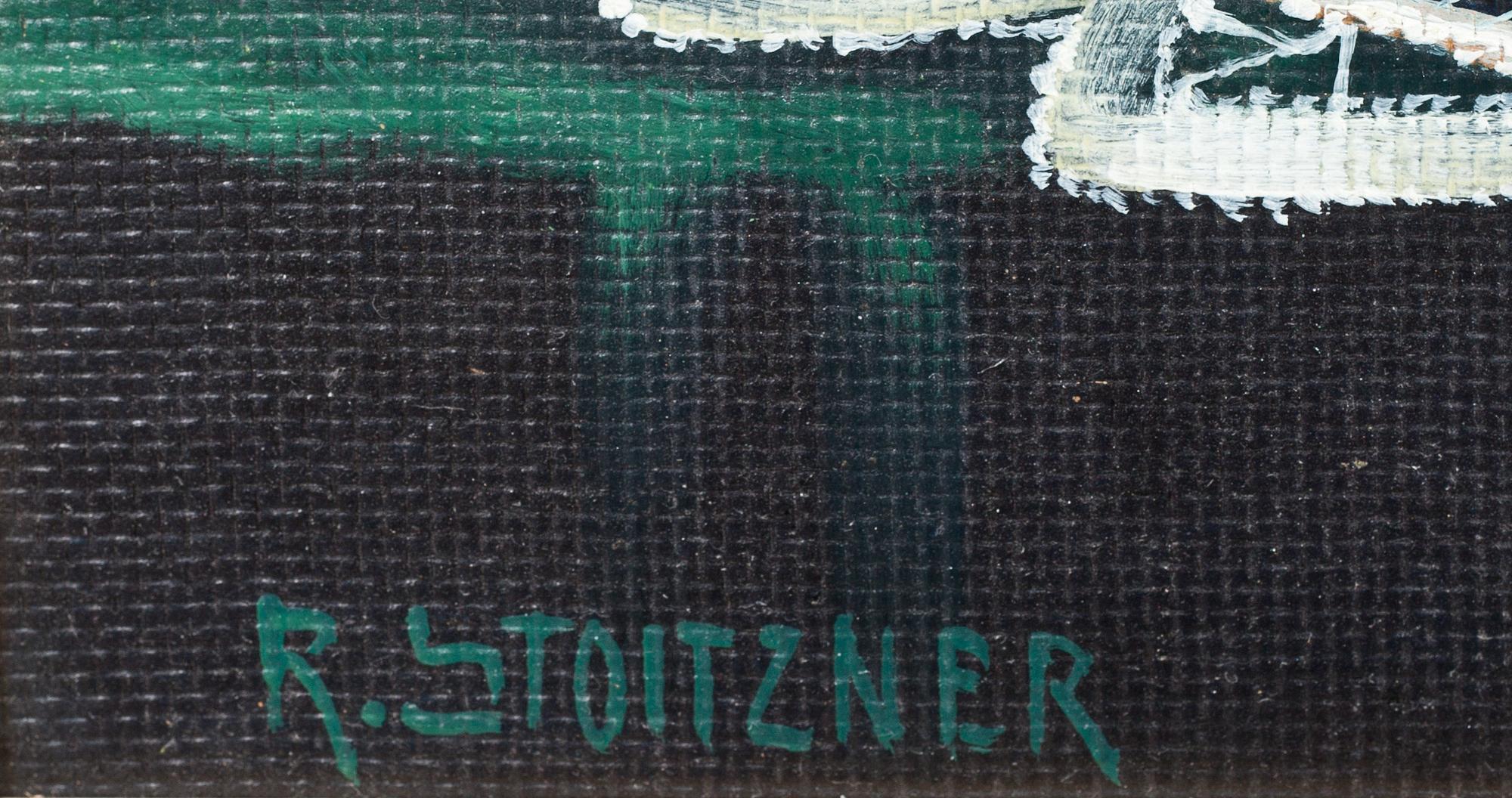 RUDOLF STOITZNER, olja på pannå, signerad.