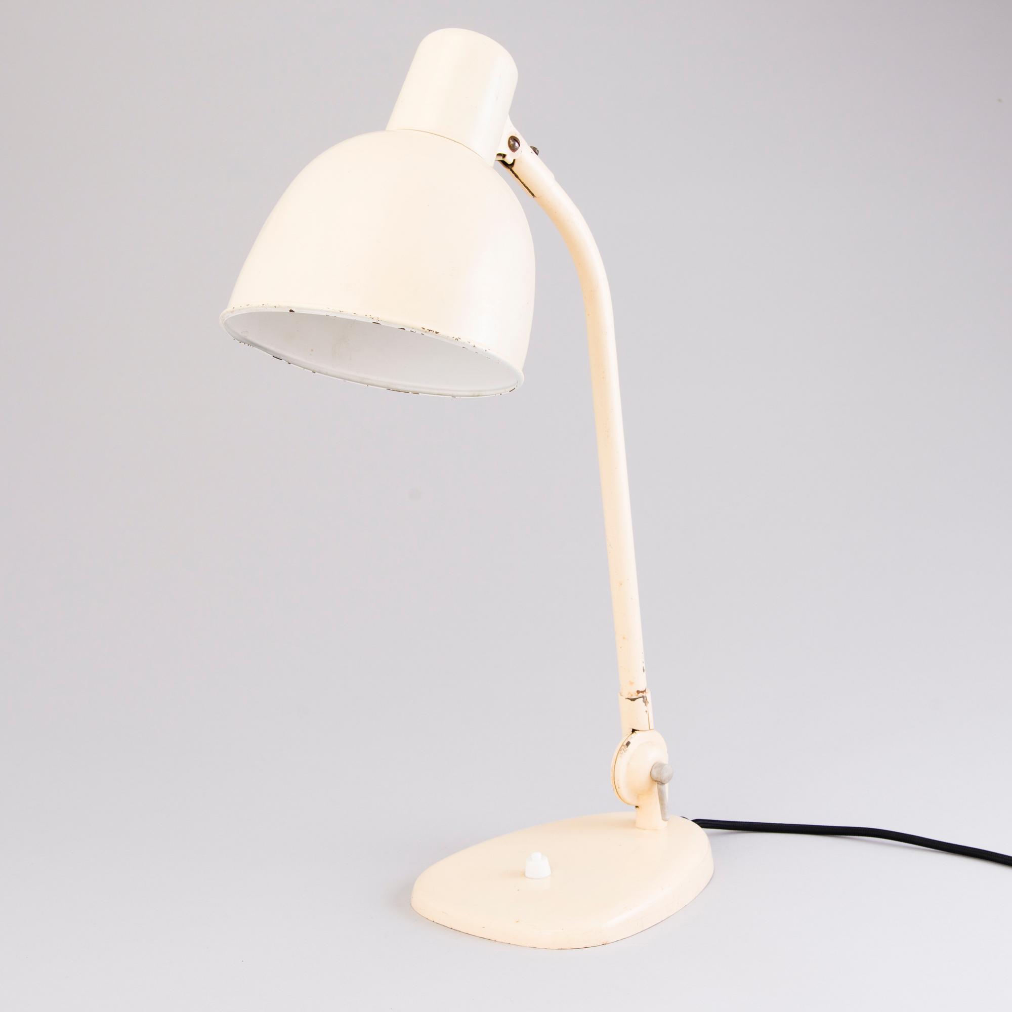 A mid 20th century desk lamp  by PSO, Pohjoismainen Sähkö Oy, Finland.