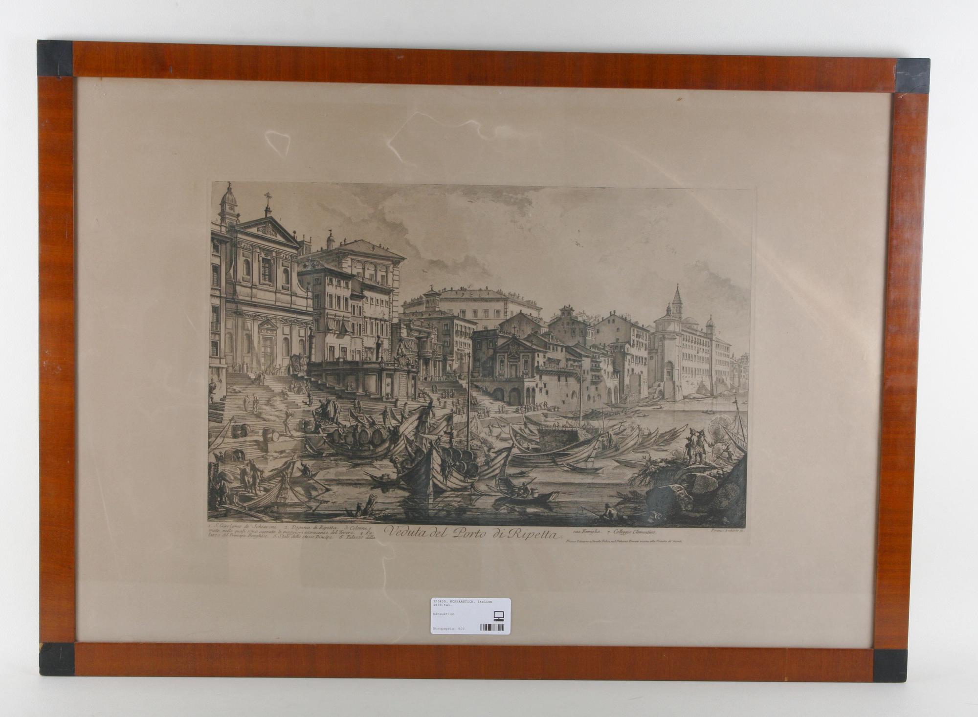 KOPPARSTICK, Italien 1800-tal.