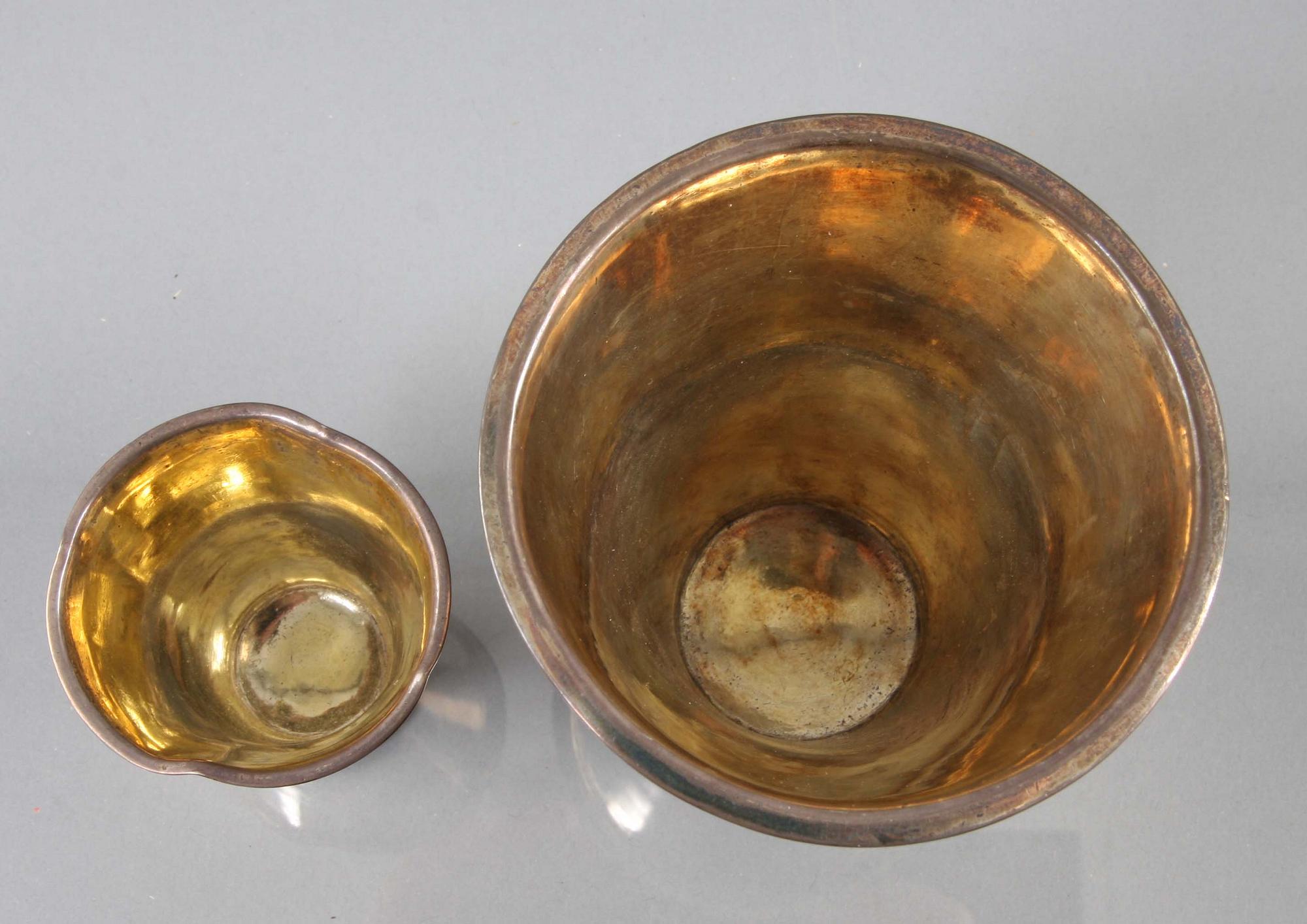 BÄGARE, 2 st, silver.