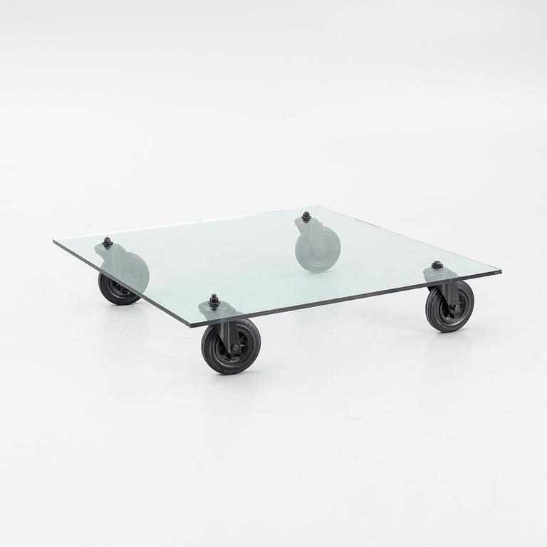 Gae Aulenti, Coffee table, “Tavolo con Ruote”, Fontana Arte, Italy, late 20th/early 21st century.