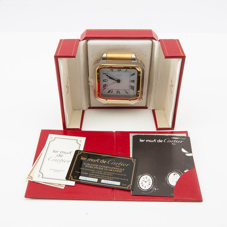Cartier, travel / alarm clock, les must de Cartier, 1978.