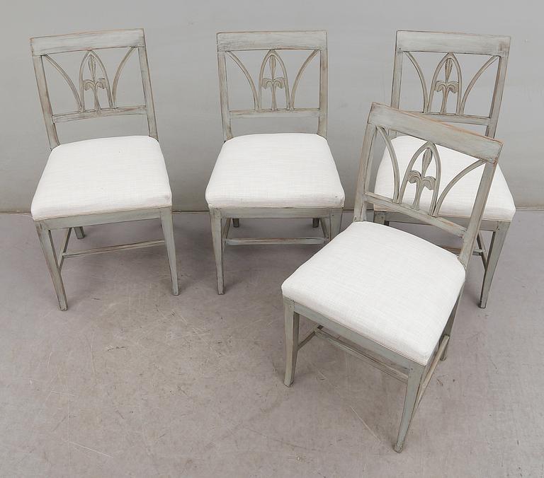 STOLAR, 4 st, empire, 1800-talets första hälft.