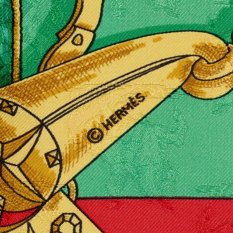 Hermès, scarf, "L'Instruction du Roy en l'exercice de Monter à Cheval".