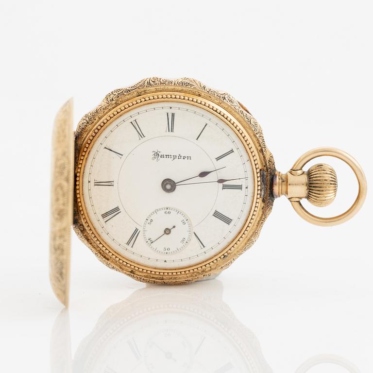 Hampden Watch Co, pocket watch, 41 mm.
