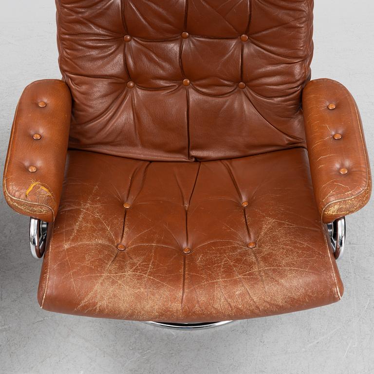 Fåtöljer, ett par, "Stressless", Ekornes, Norge, 1900-talets senare del.