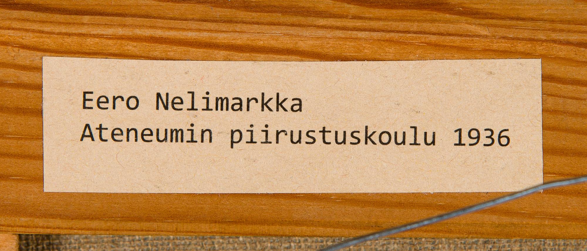 Eero Nelimarkka, Ateneum Drawing School.