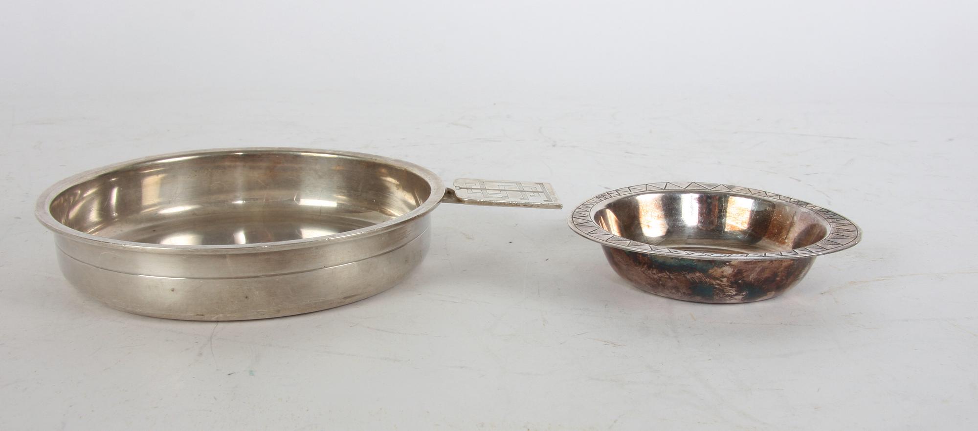 SKÅLFAT MED HÄNKEL, silver W.A Bolin, ASKFAT, silver, G.A.B.