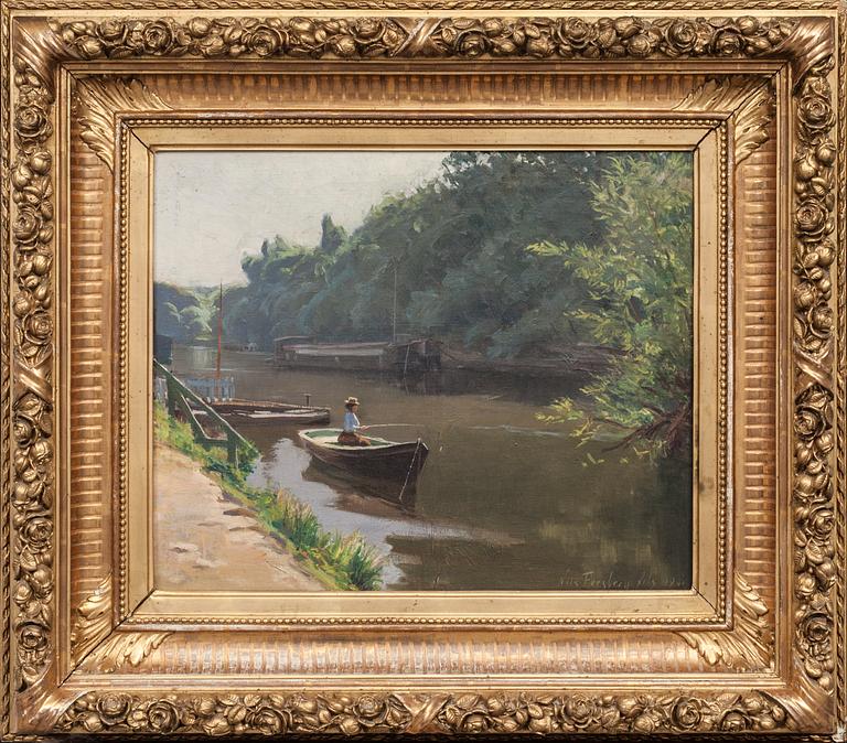 NILS FORSBERG D Y, olja på duk, signerad och daterad 1901.