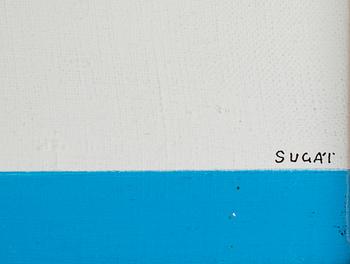 KUMI SUGAÏ, akryl på duk, signerad Sugai. A tergo signerad Sugai och daterad 1970.